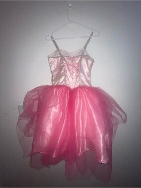 Homemade Pink Tulle Princess Kids Costume Dress